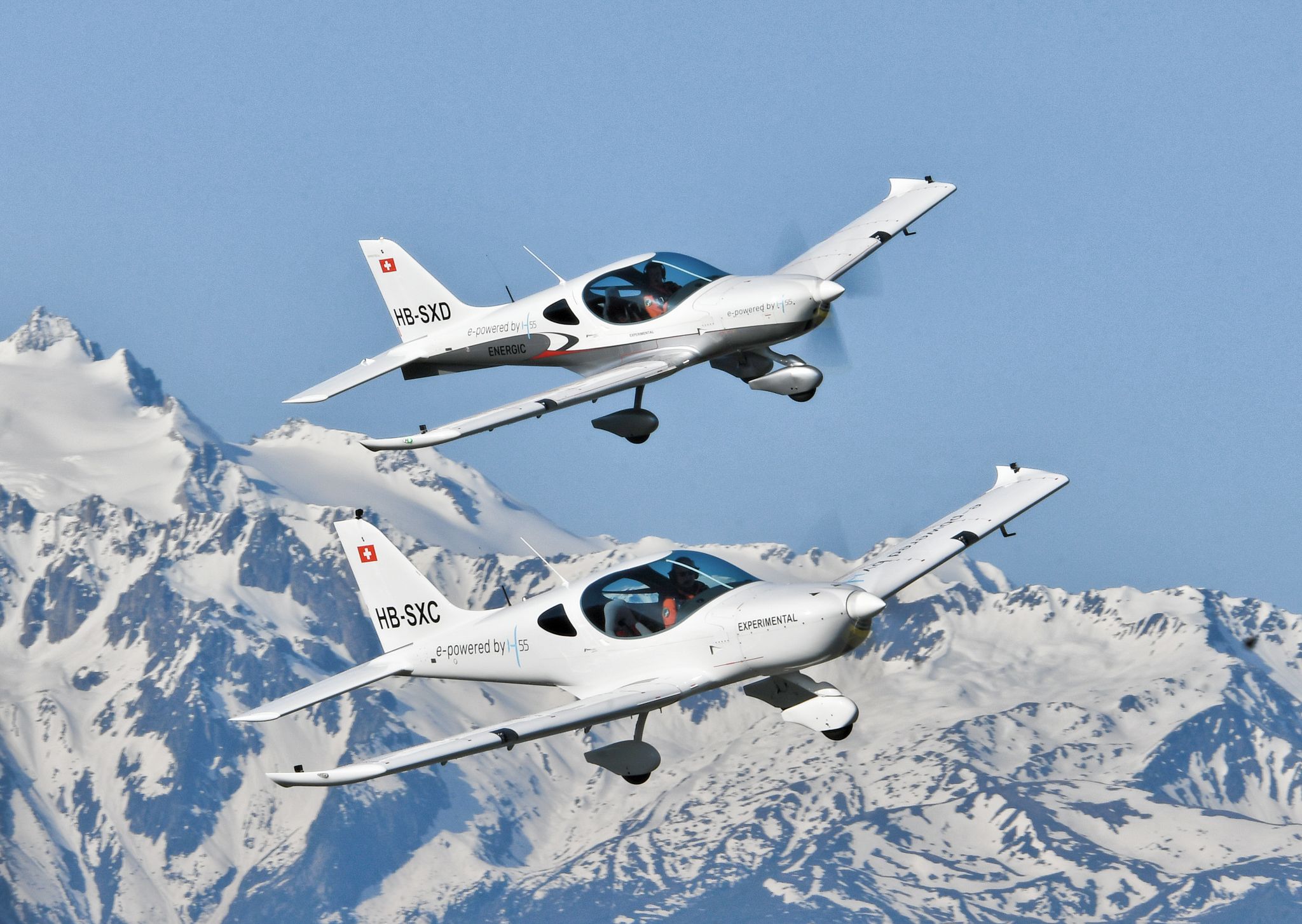 Rund eine Stunde kann das Elektroflugzeug in der Luft bleiben. Bild: H55
