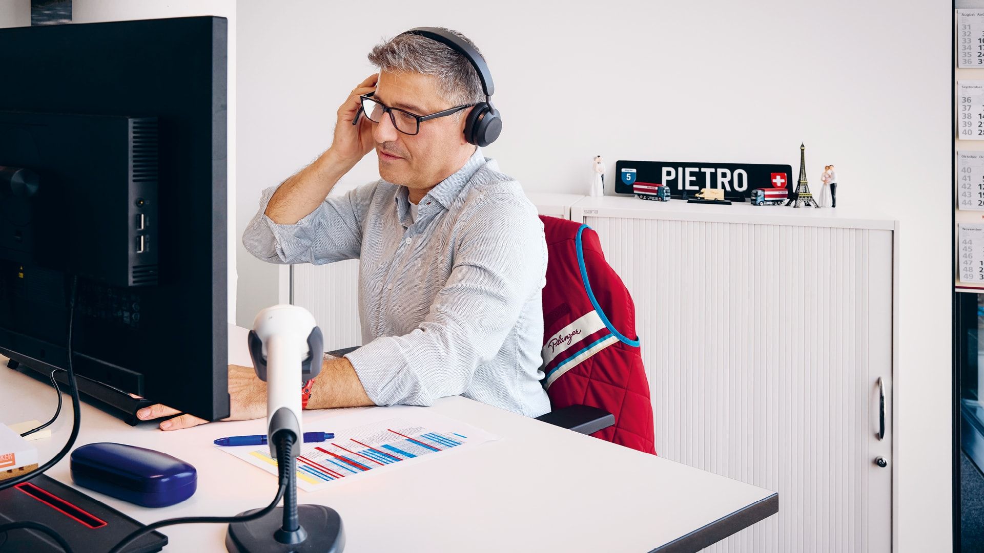 Dispoleiter Pietro bei Planzer in Pratteln