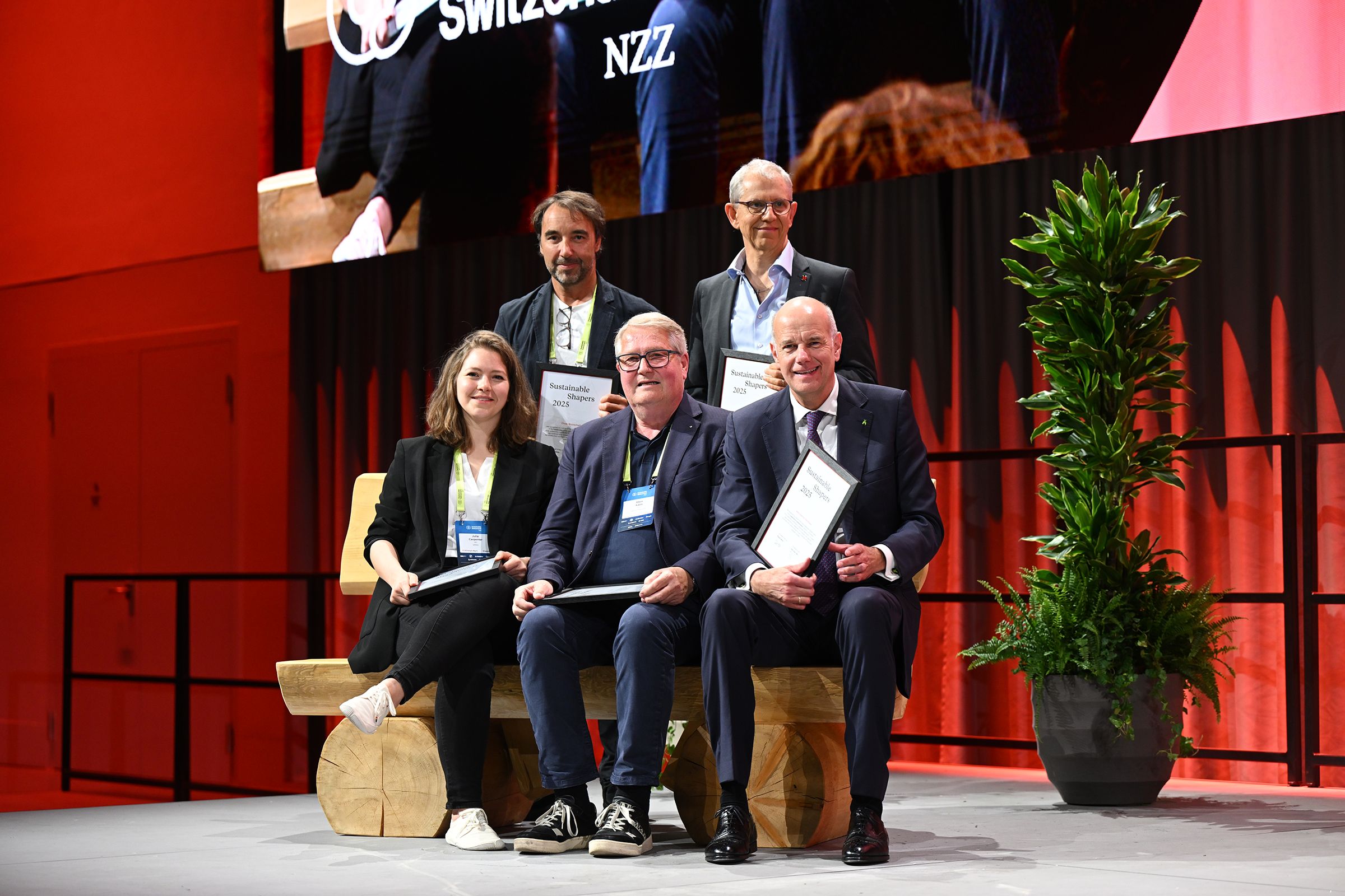 The winners in the Leadership & Transformation category.