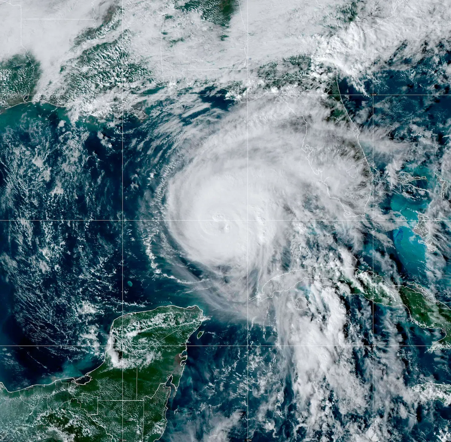 Wirbelstürme wie den Hurrikan «Rafael», der am 7. November 2024 von einem Satelliten im Golf von Mexiko fotografiert wurde, kann KI gut vorhersagen.