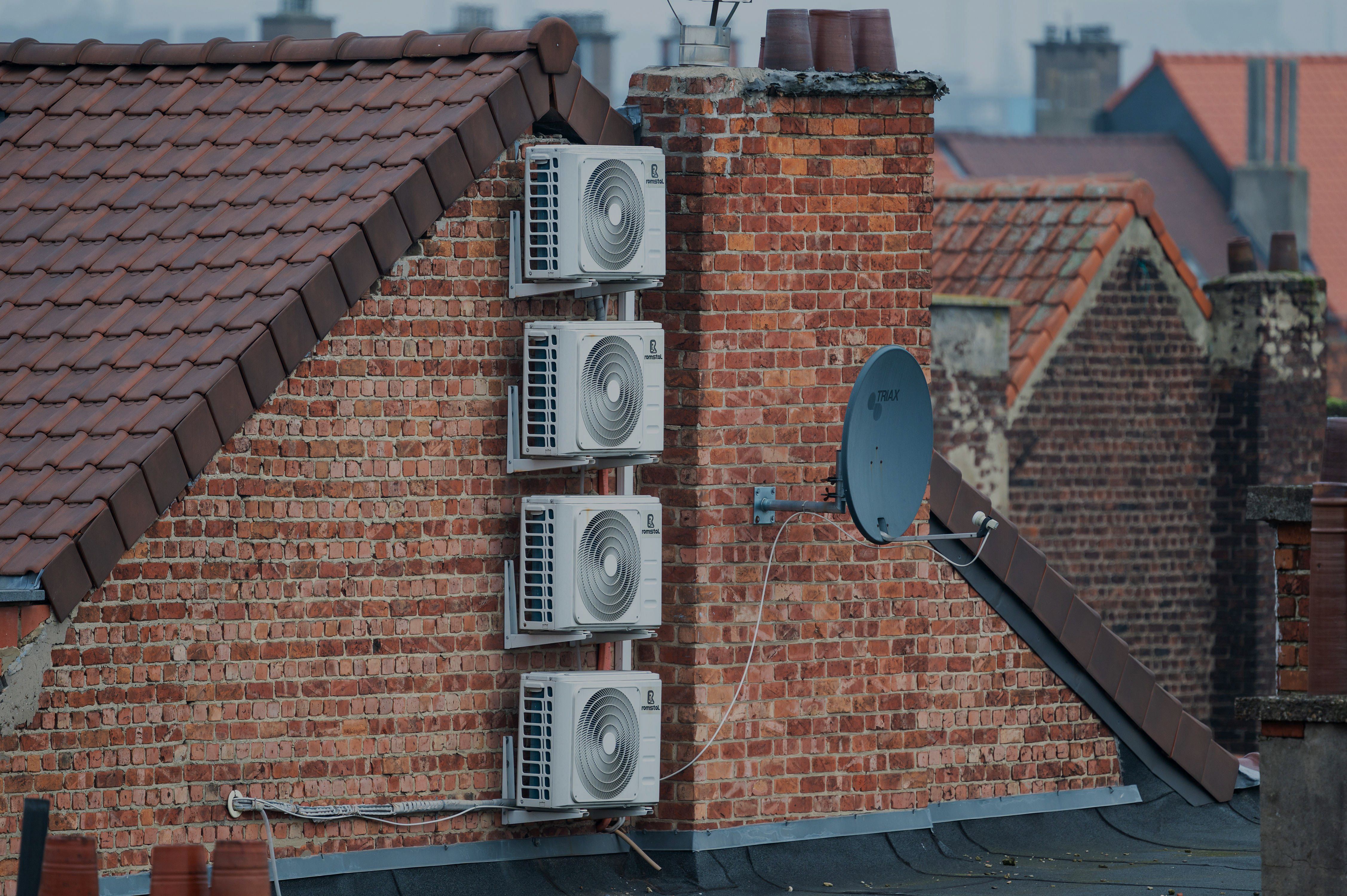 Klimaanlagen an einem Haus