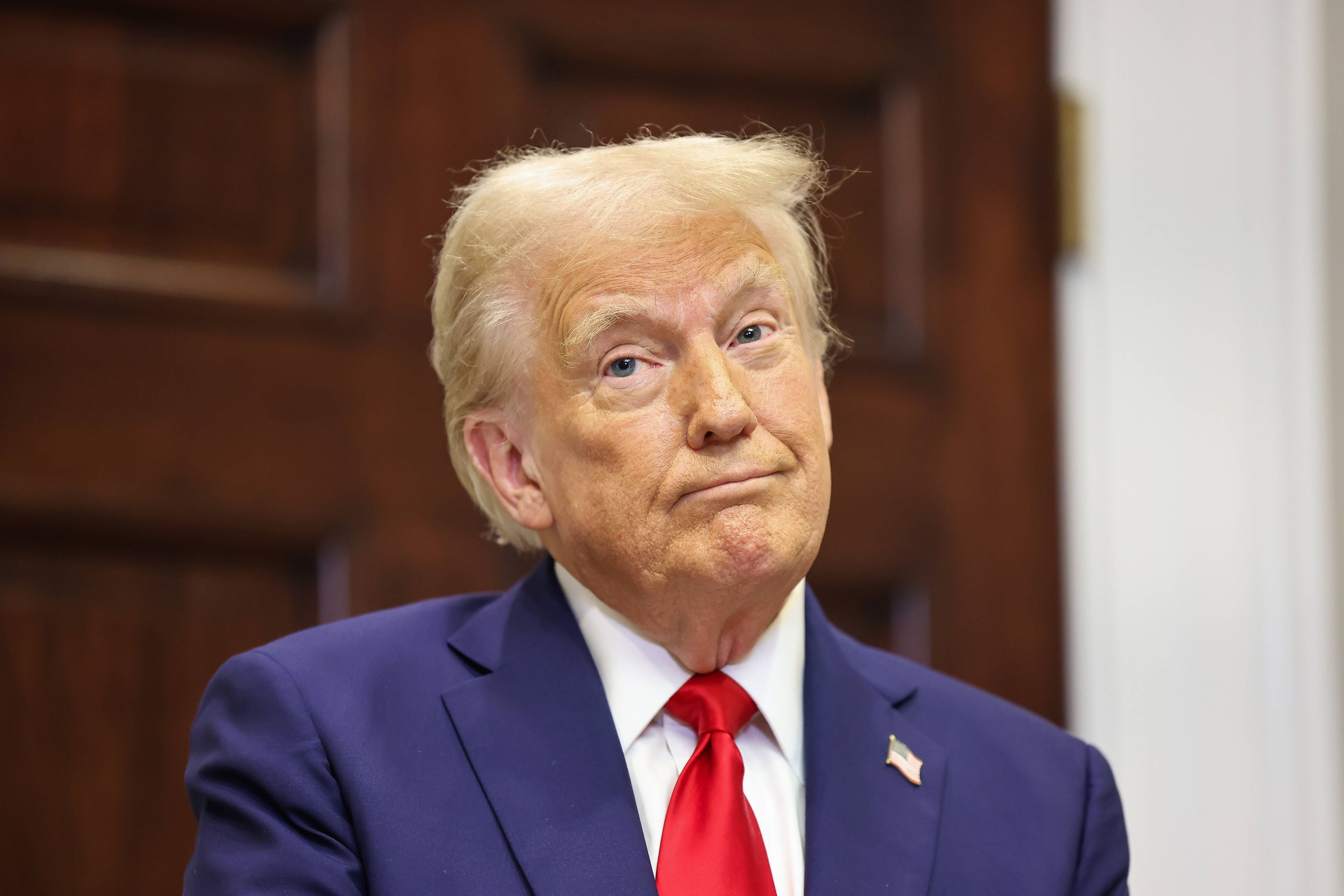 Donald Trump bei einer Rede im Weissen Haus