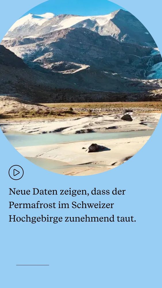 Permafrost im Schweizer Hochgebirge zunehmend taut.
