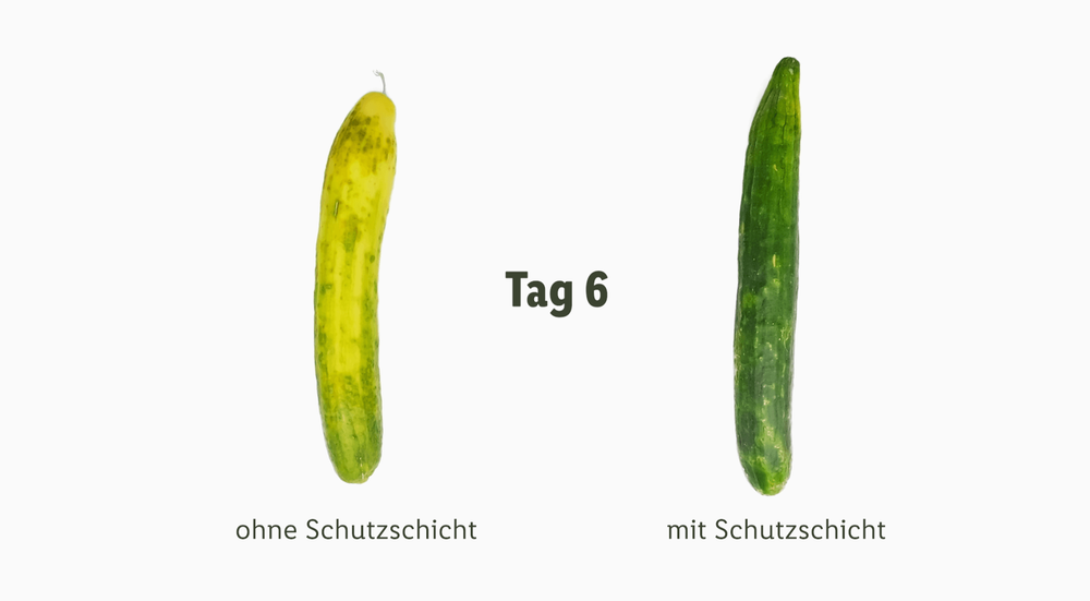 Ökologische Schutzschicht statt Plastik für Früchte und Gemüse