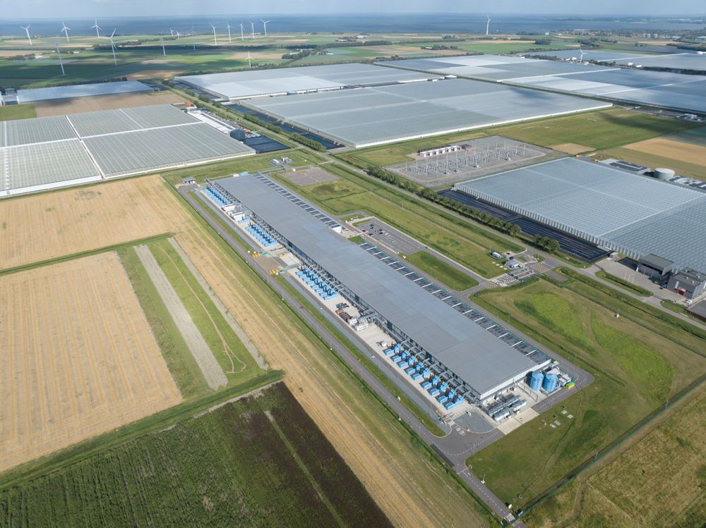 Das Rechenzentrum von Google im niederländischen Middenmeer wird mit erneuerbaren Energiequellen betrieben. 