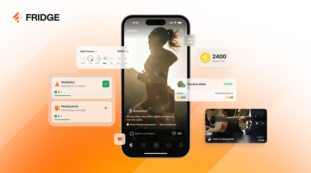 Visualisierung der App von Fridge
