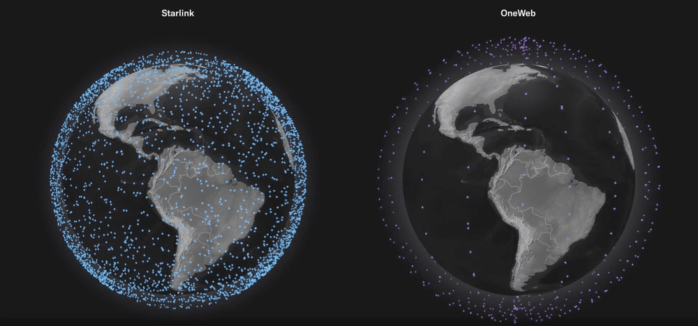 Gerade Konstellationen von Kommunikationssatelliten wie die von Starlink und Oneweb werden in niedrige Orbits geschickt. Quelle: Celestrack (Stand: 15. 11. 2024).