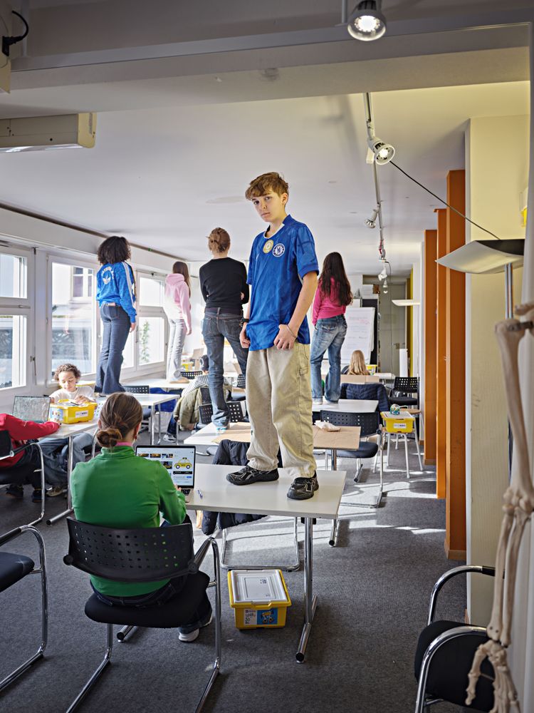 Projektunterricht an der Gesamtschule Unterstrass.