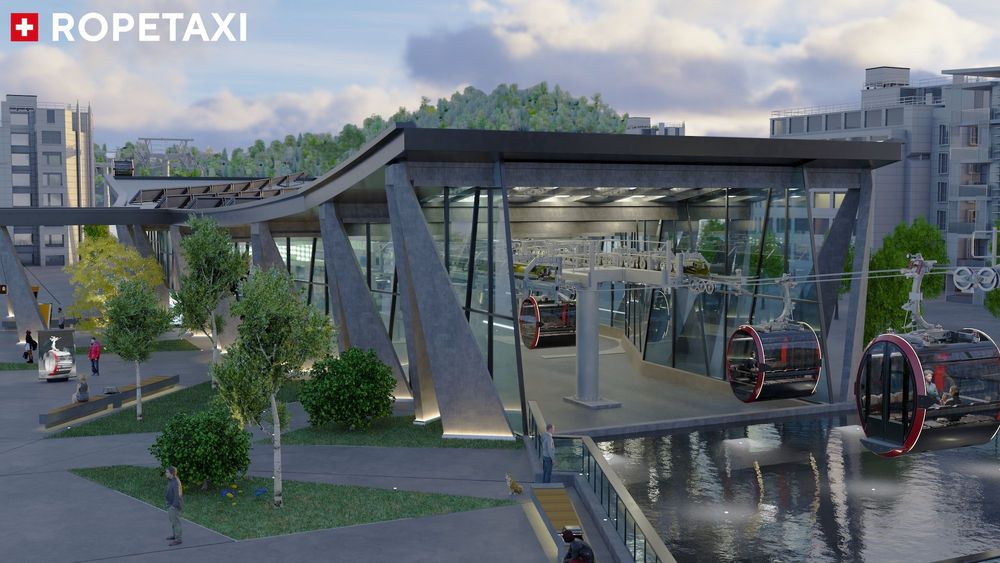 Das Ropetaxi bei Flims Laax 