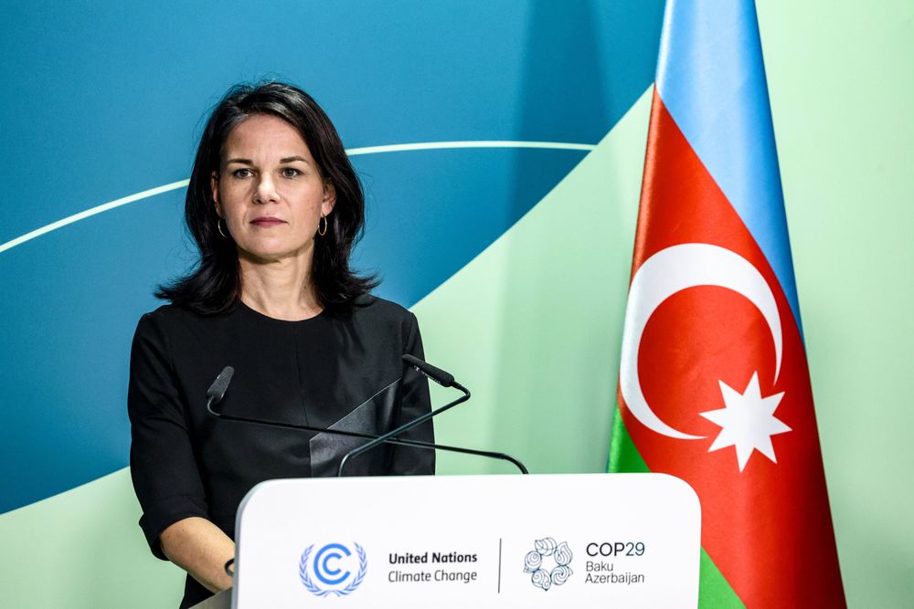 Die deutsche Aussenministerin Annalena Baerbock bei der Uno-Klimakonferenz in Baku.