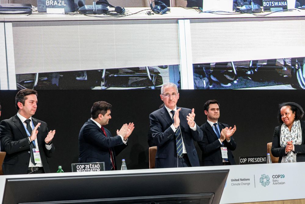 Die aserbaidschanischen Gastgeber sind erfreut: Ihnen ist doch noch eine Abschlusserklärung gelungen.