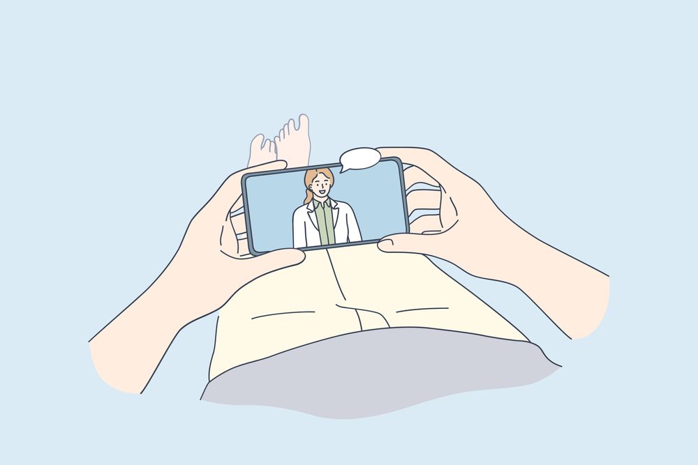 Illustration zu medizinischer Versorgung über das Mobiltelefon