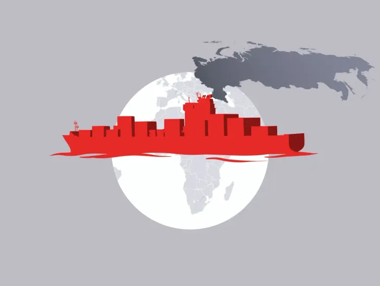 Illustration zum globalen Handel mit Rohöl