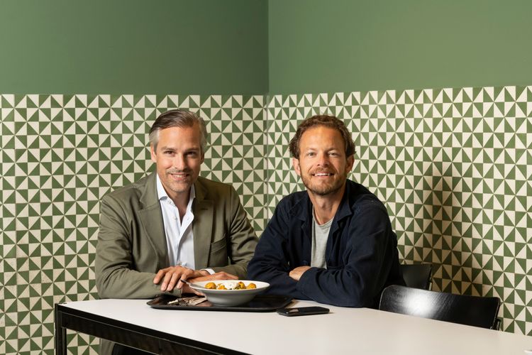 Portrait de deux des trois fondateurs de Food 2050, Adrian Hagenbach (à gauche) et Christian Kramer
