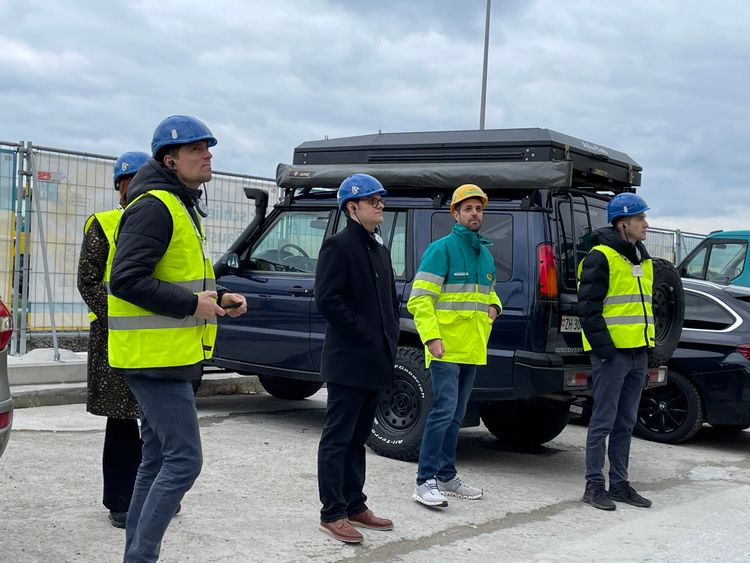 Eberhard Zindel auf dem Bau