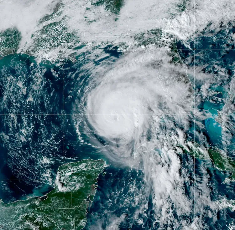 Wirbelstürme wie den Hurrikan «Rafael», der am 7. November 2024 von einem Satelliten im Golf von Mexiko fotografiert wurde, kann KI gut vorhersagen.