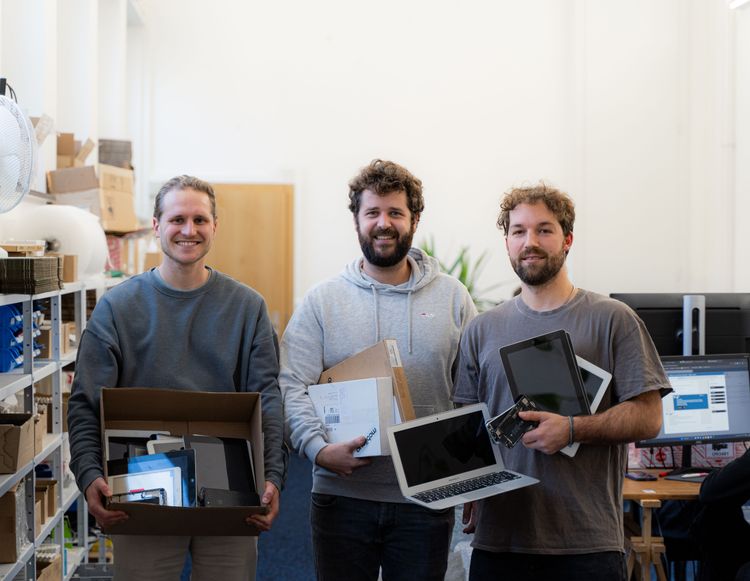 Die Gründer von Mobileup (v.l.): Beat Hafner, Sandro Michel und Elias Böni